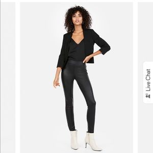 NWT Black XS Express Faux Leather Leggings